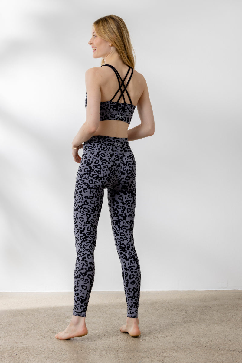 Criss-Cross Bra Distorted Animal Magnet | Hey Honey Yoga & Active Wear