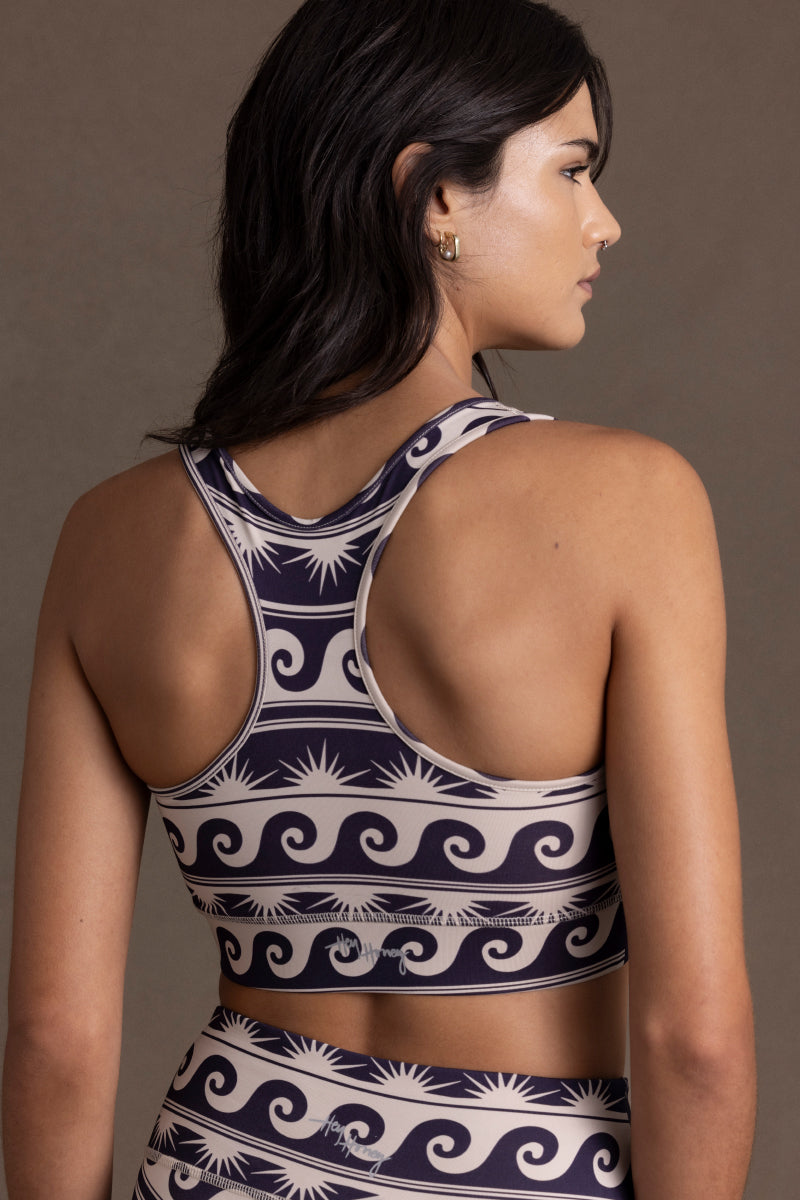 Biker Bluewave | Hey Honey Yoga & Active Wear