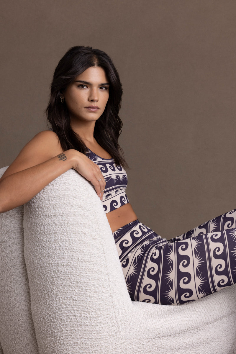 Biker Bluewave | Hey Honey Yoga & Active Wear