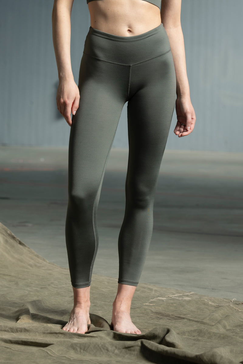 Cropped Leggings Thyme | Hey Honey Yoga & Active Wear