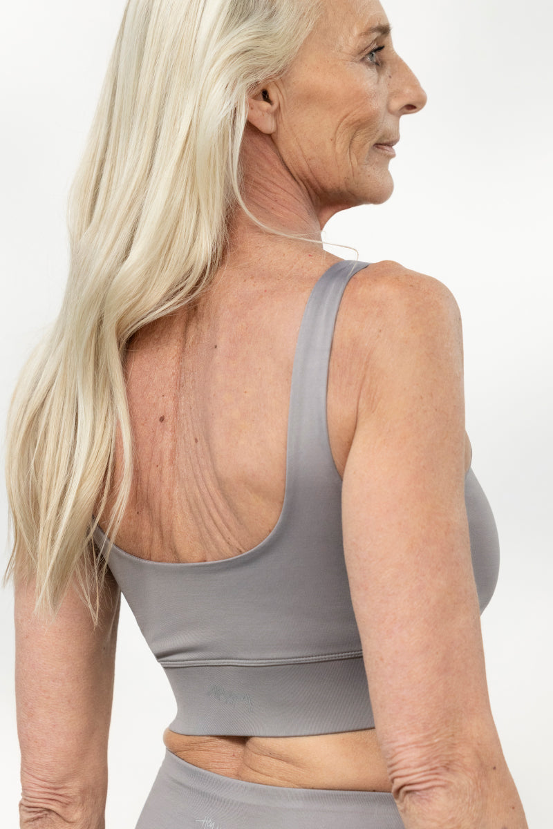 Bustier Unicolor Stone | Hey Honey Yoga & Active Wear