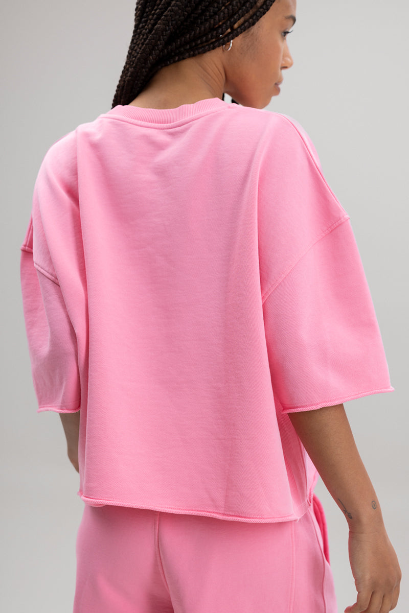 Short Sleeve Sweat Rosewood | Hey Honey Yoga & Active Wear