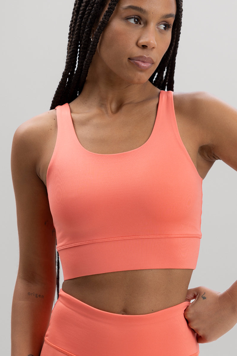 Bustier Unicolor Peach | Hey Honey Yoga & Active Wear