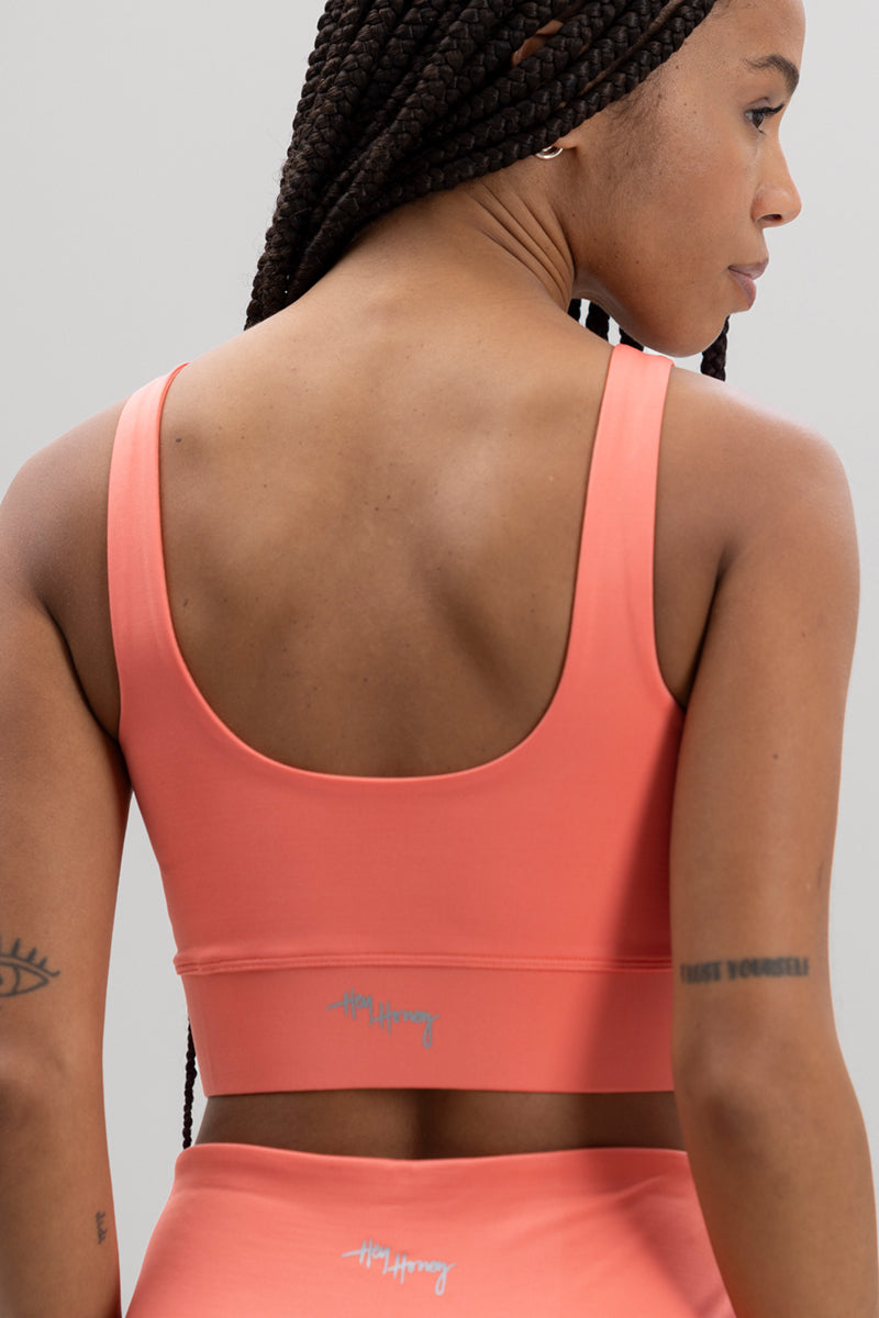 Bustier Peach | Hey Honey Yoga & Active Wear
