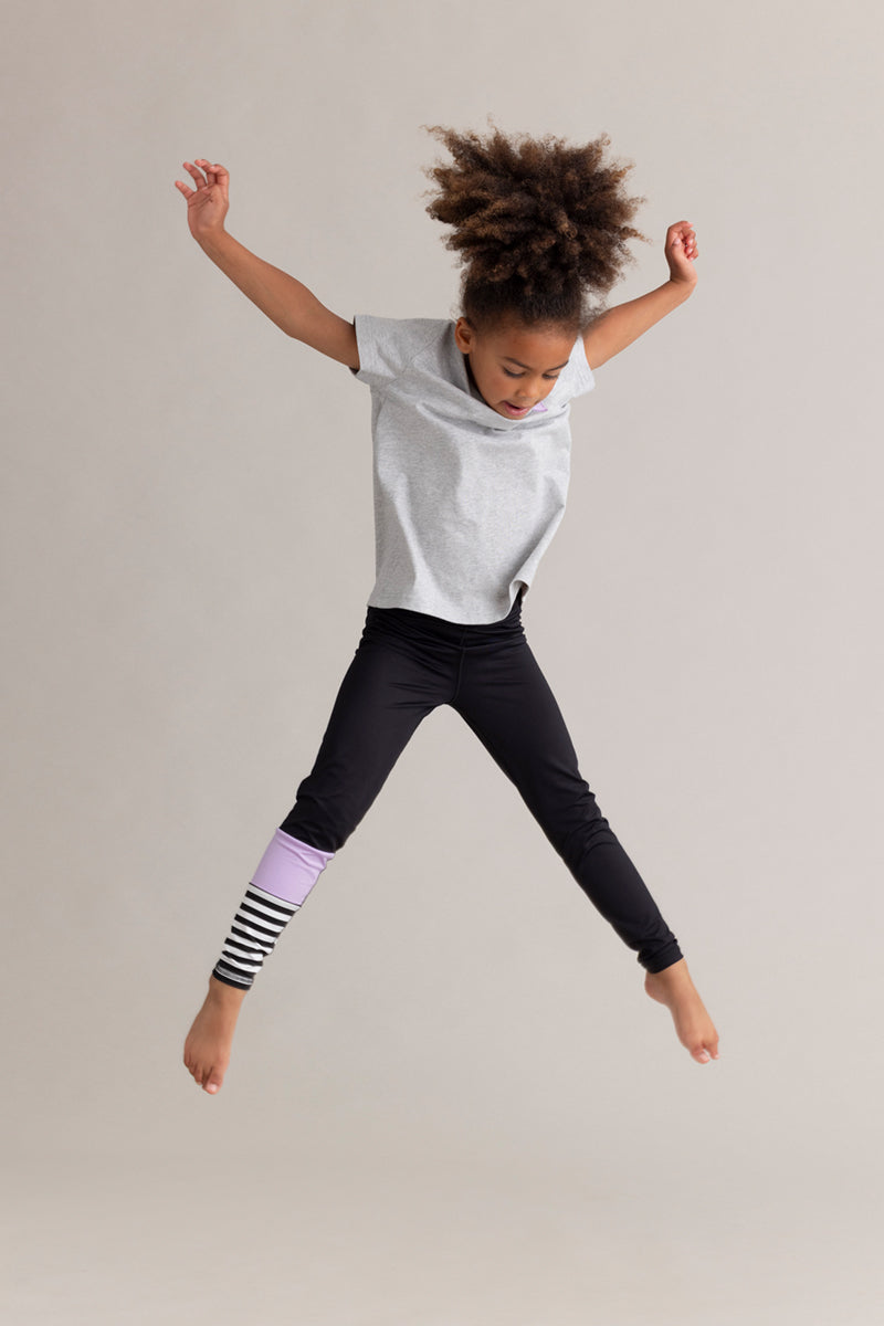 Kids T-Shirt Lilac Heart | Hey Honey & Active Wear