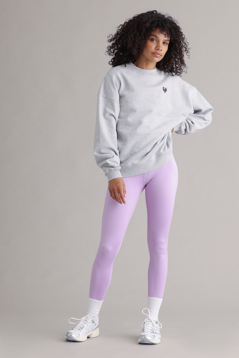 Sweatshirt Leo Heart Grey Melange | Hey Honey & Active Wear
