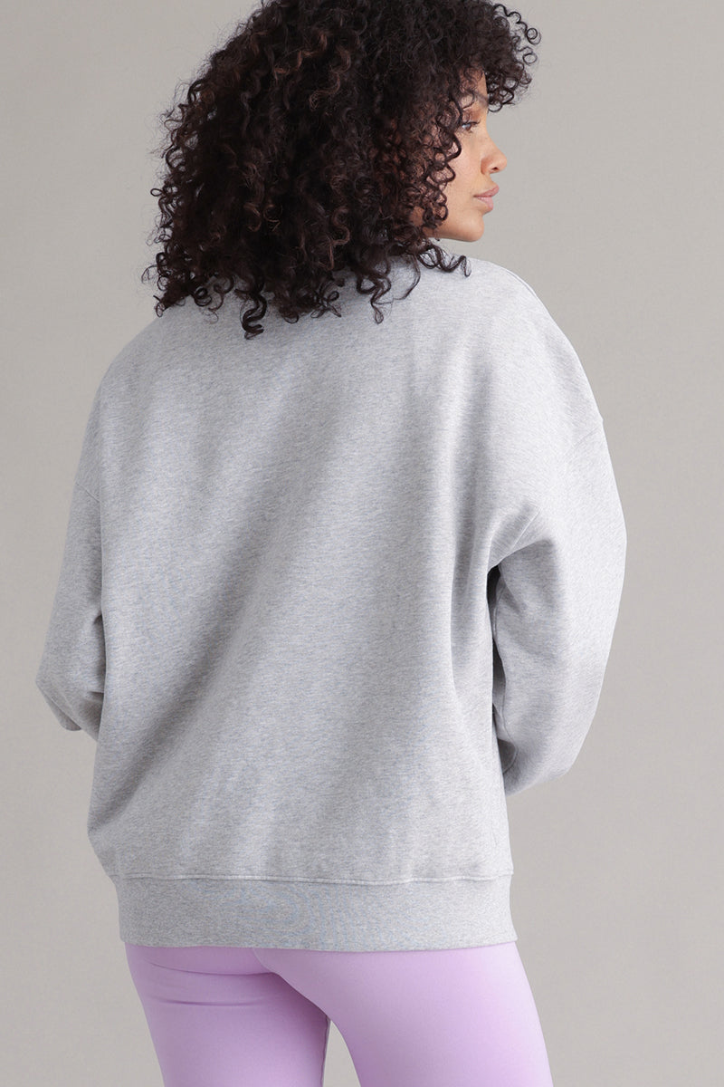 Sweatshirt Leo Heart Grey Melange | Hey Honey & Active Wear