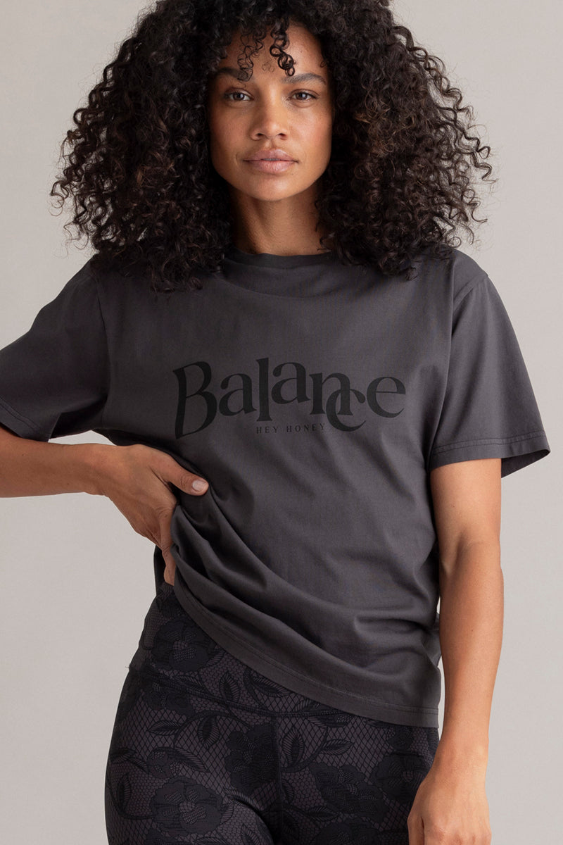 T-Shirt Balance Black Whole | Hey Honey & Active Wear