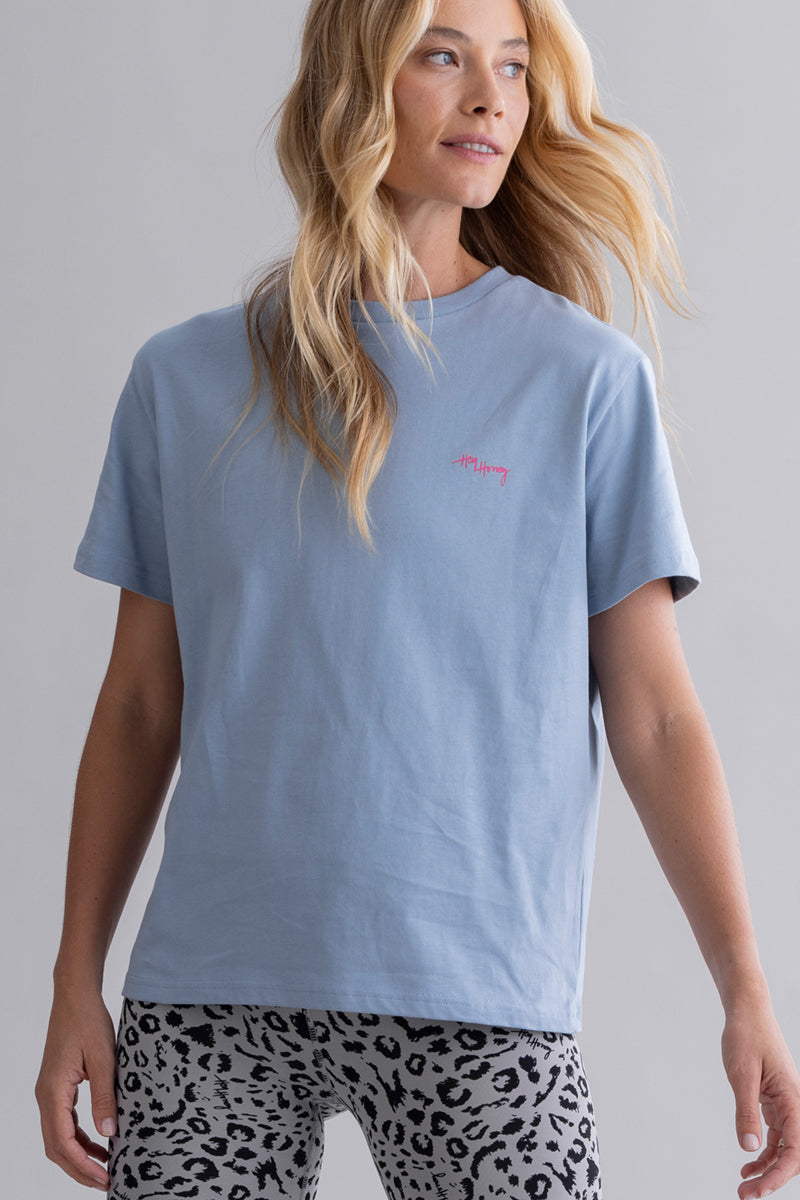 T-Shirt Love Dusty Blue | Hey Honey & Active Wear