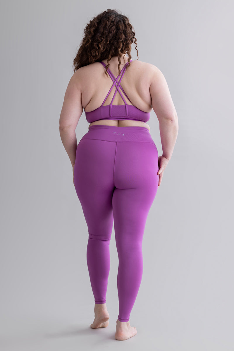 Criss-Cross Bra Striking Purple | Hey Honey & Active Wear