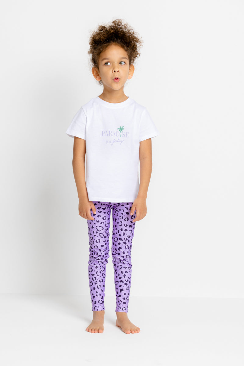 Leggings Leo Lavender Kids | Hey Honey Yoga & Active Wear