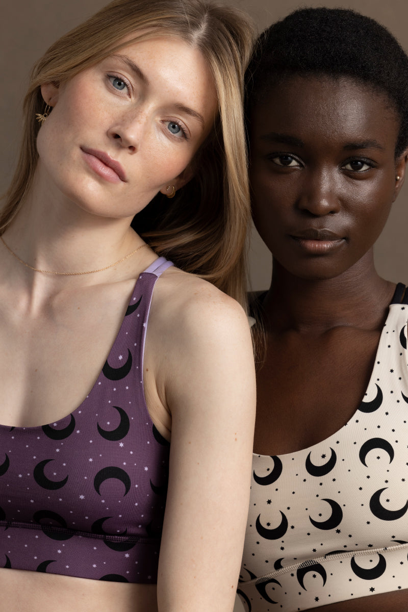 Criss-Cross Bra Moon French Oak | Hey Honey Yoga & Active Wear