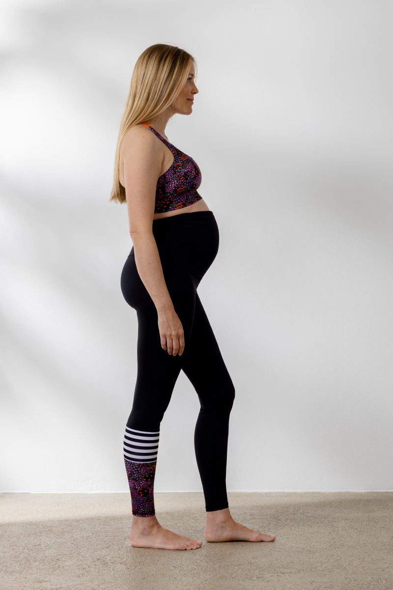 Maternity Surf Style Leggings Millefleurs | Hey Honey Yoga & Active Wear