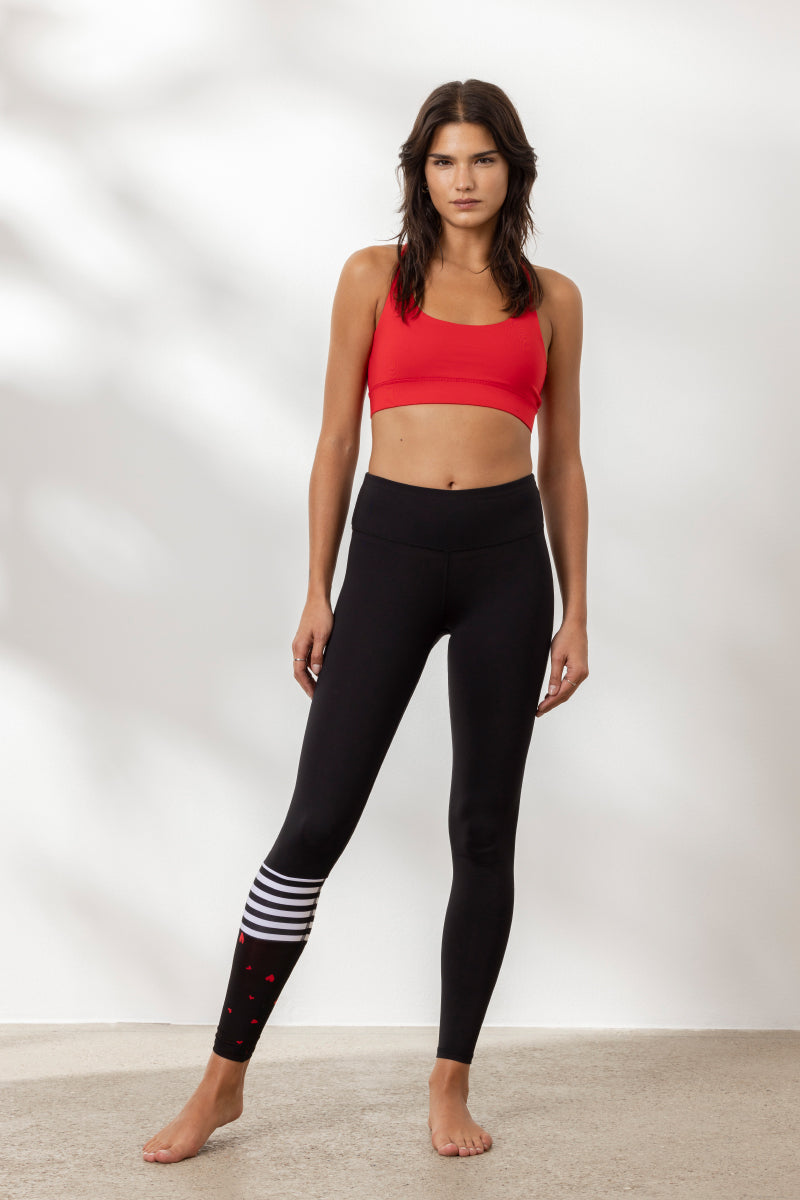 Surf Style Leggings Hearts | Hey Honey Yoga & Active Wear