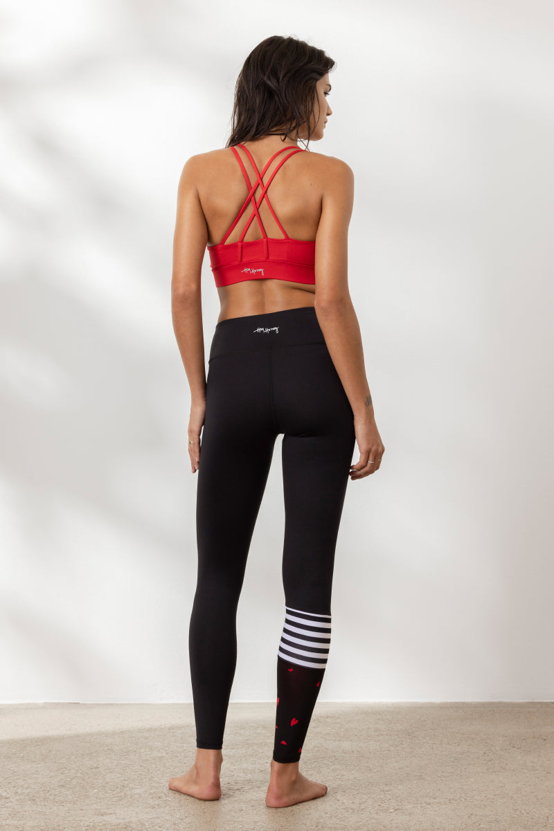 Surf Style Leggings Hearts | Hey Honey Yoga & Active Wear