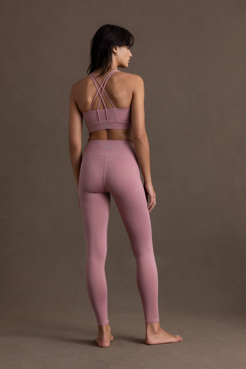 Criss-Cross Bra Rose | Hey Honey Yoga & Active Wear