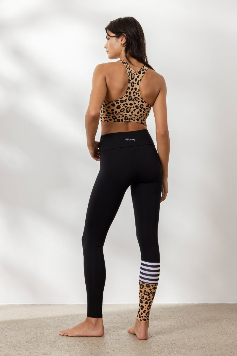 Surf Style Leggings Leo Biscuit | Hey Honey Yoga & Active Wear