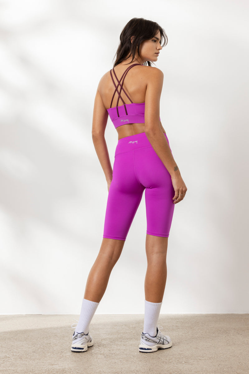 Long Biker Cactus Flower | Hey Honey Yoga & Active Wear