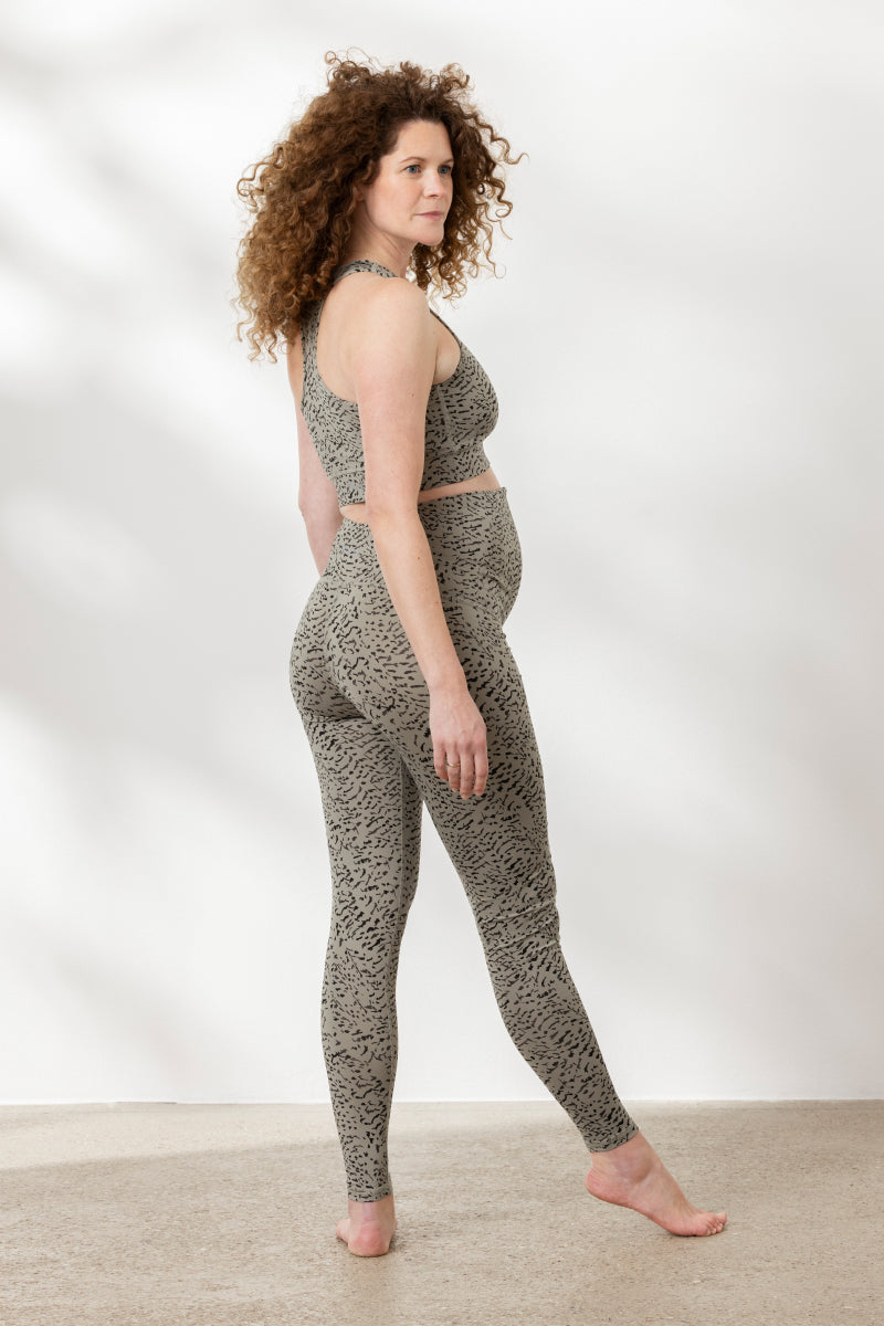 Maternity Leggings Feather | Hey Honey Yoga & Active Wear
