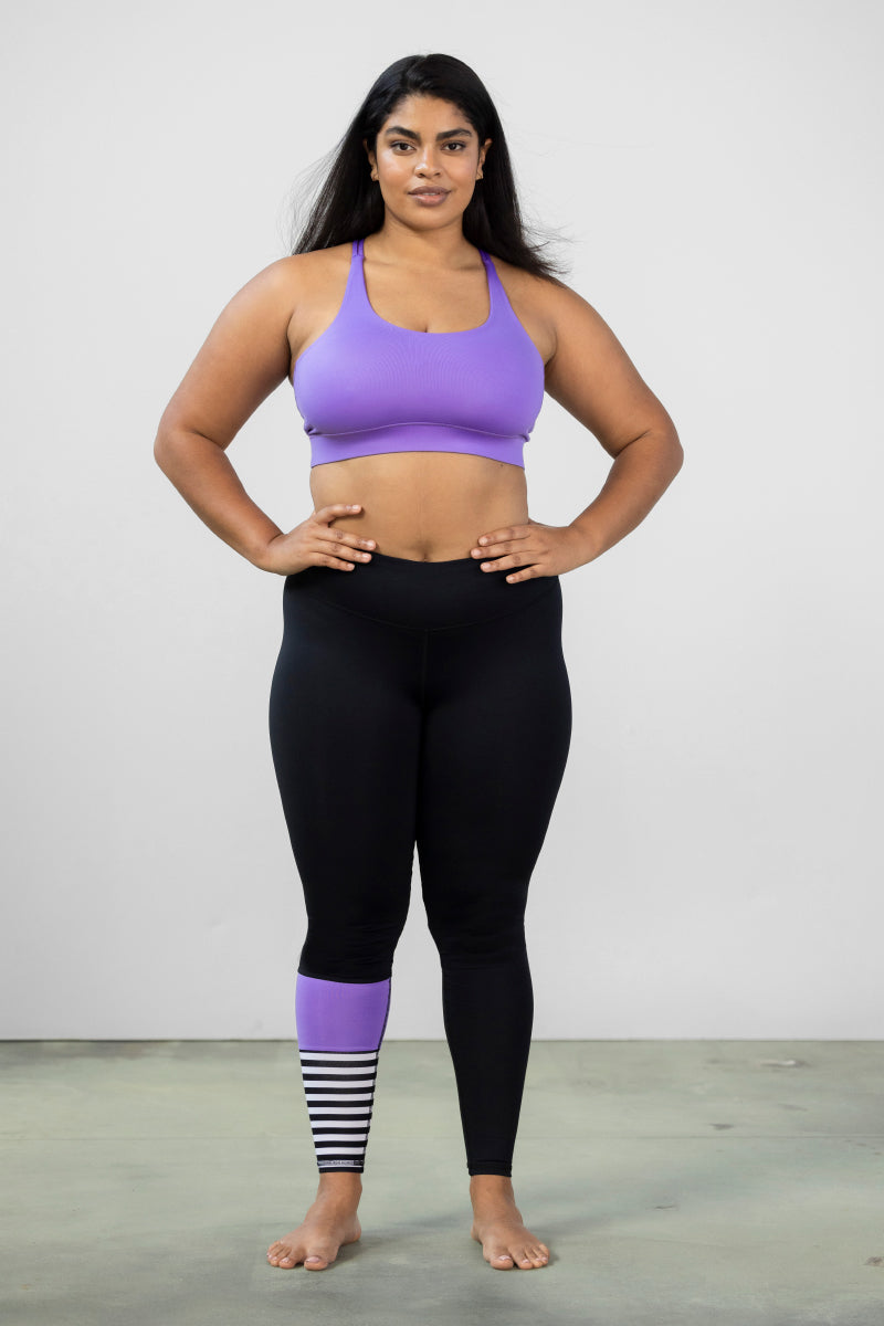 Criss-Cross Bra Violet | Hey Honey Yoga & Active Wear