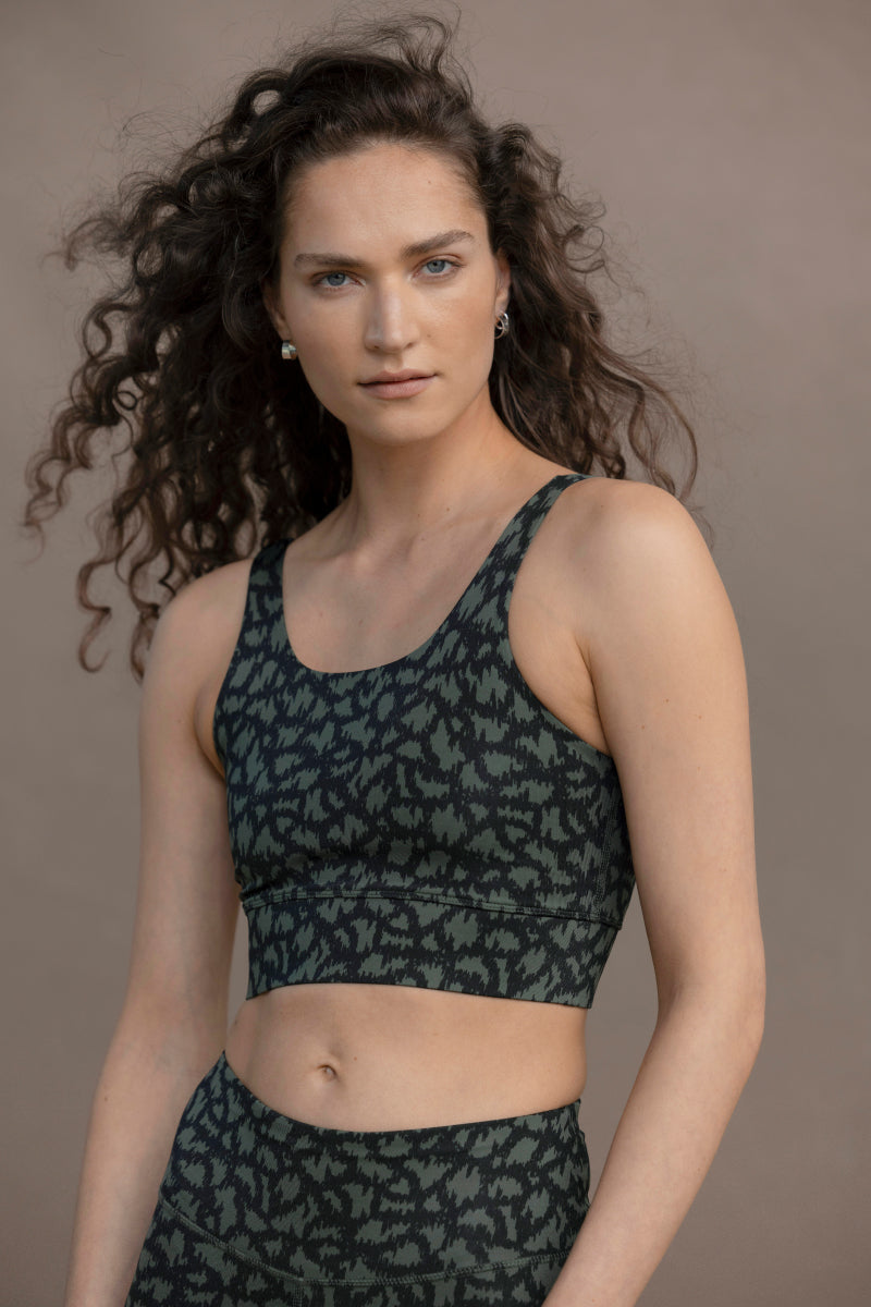 Bustier Safari Pine | Hey Honey Yoga & Active Wear