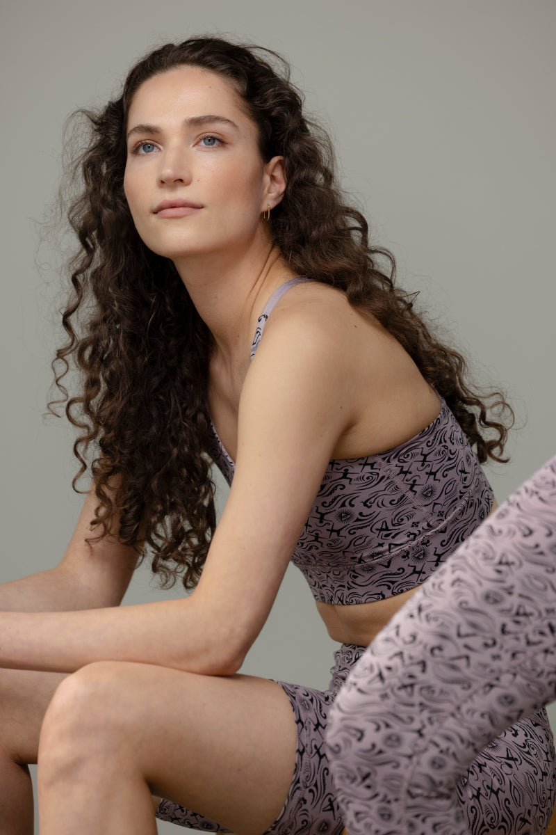 Biker Print Samadhi Dove | Hey Honey Yoga & Active Wear