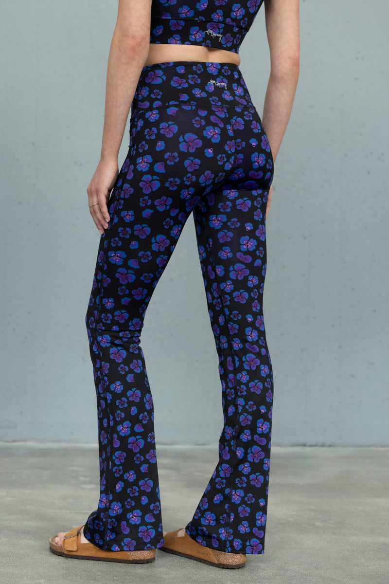 Flared Leggings Wild Violets | Hey Honey Yoga & Active Wear