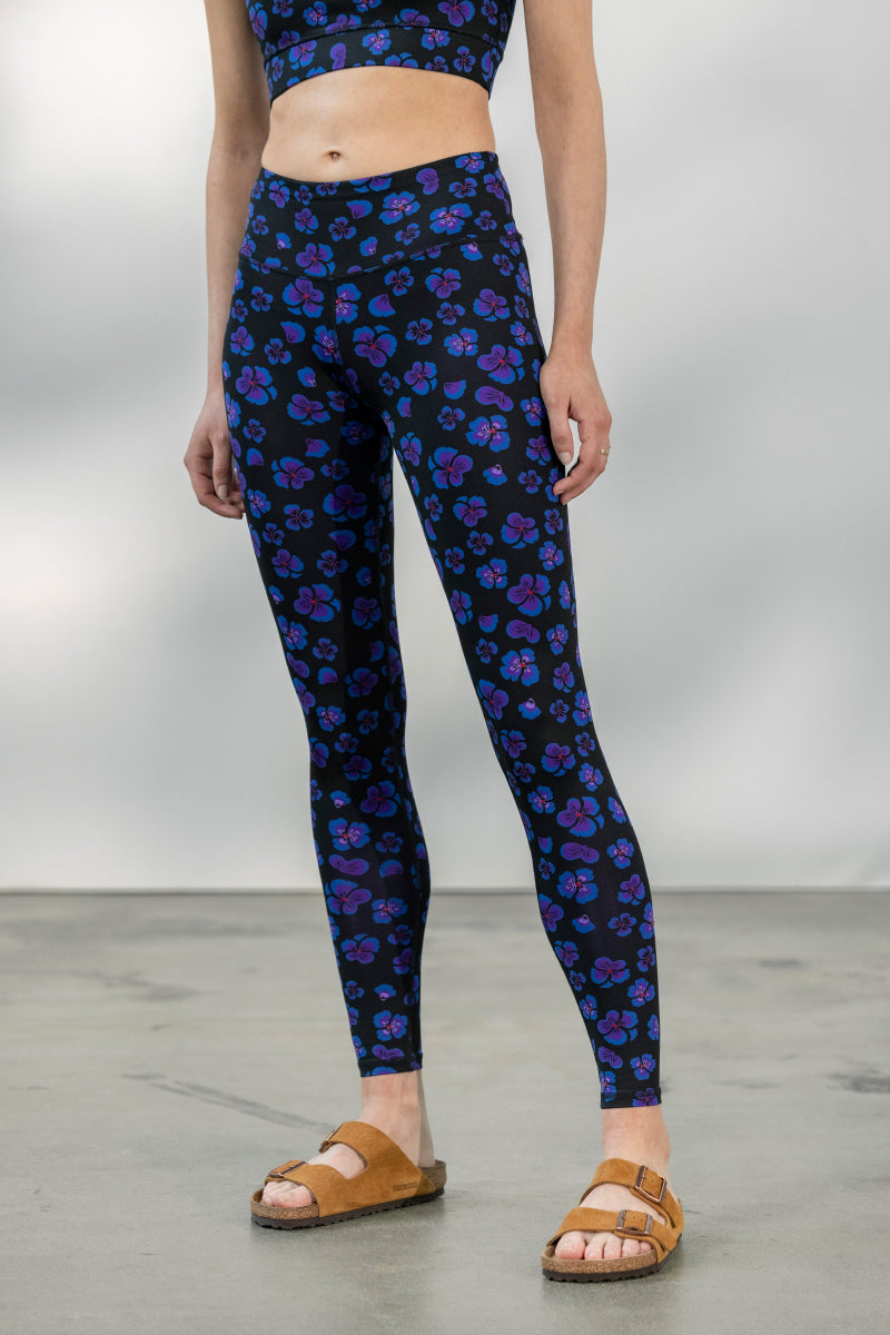 Leggings Print Wild Violets | Hey Honey Yoga & Active Wear
