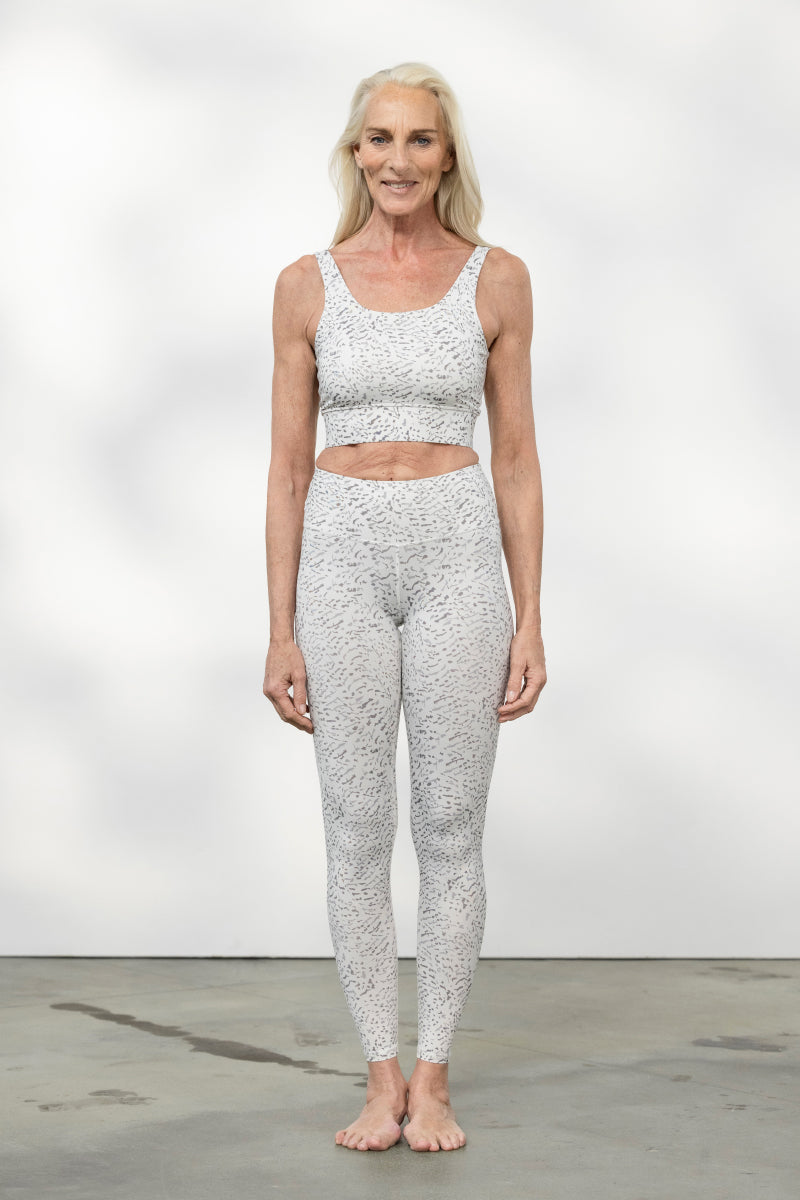 Bustier Feather White | Hey Honey Yoga & Active Wear