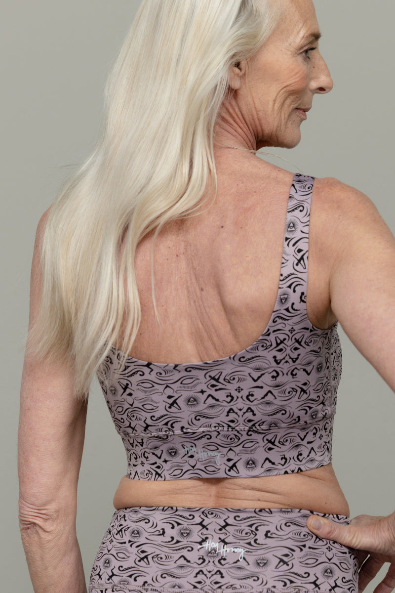 Bustier Print Samadhi Dove | Hey Honey Yoga & Active Wear