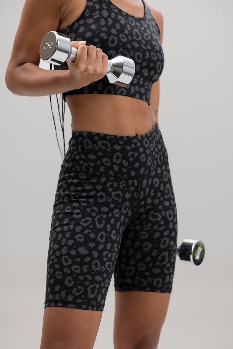 Biker LEO Black | Hey Honey Yoga & Active Wear