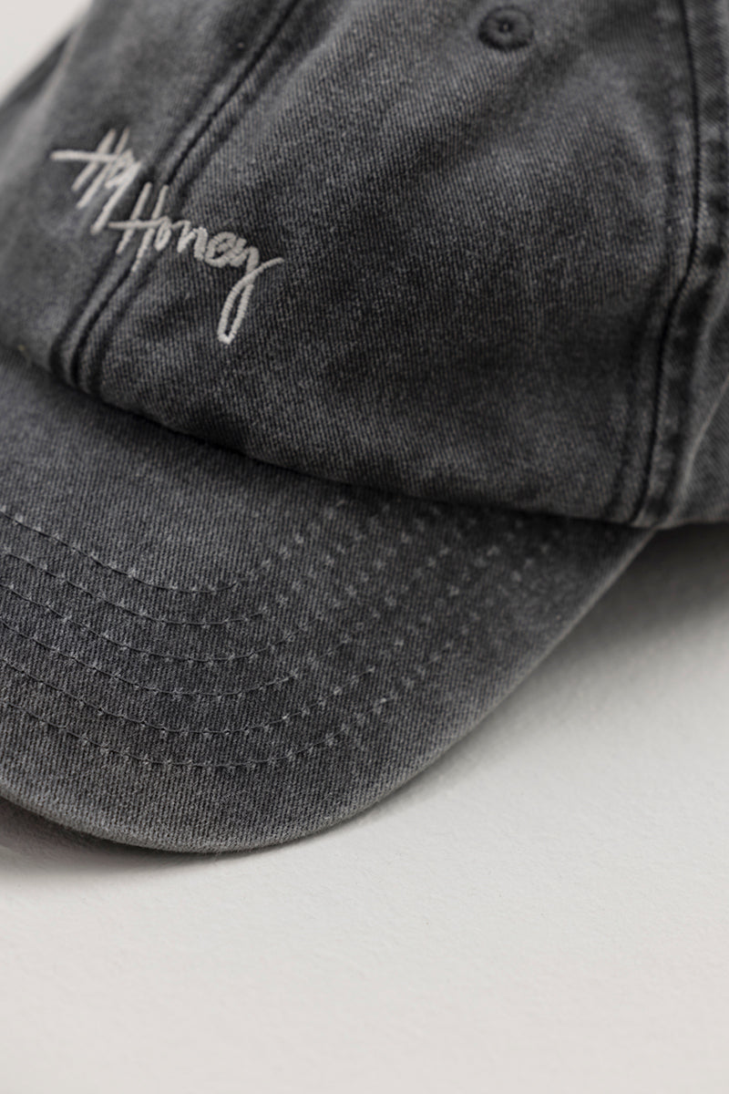 Vintage Black Cap | Hey Honey & Active Wear