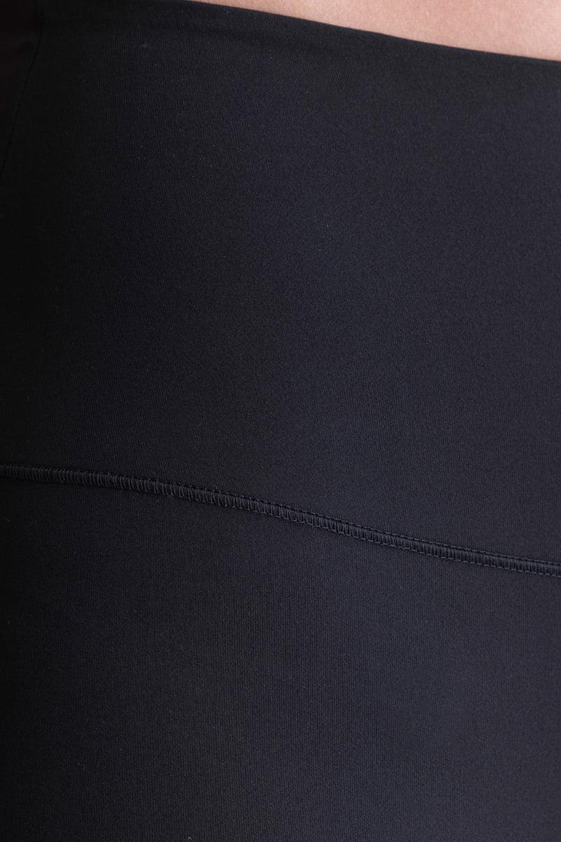 High-Waist Flared Leggings Cotton Touch Black | Hey Honey & Active Wear