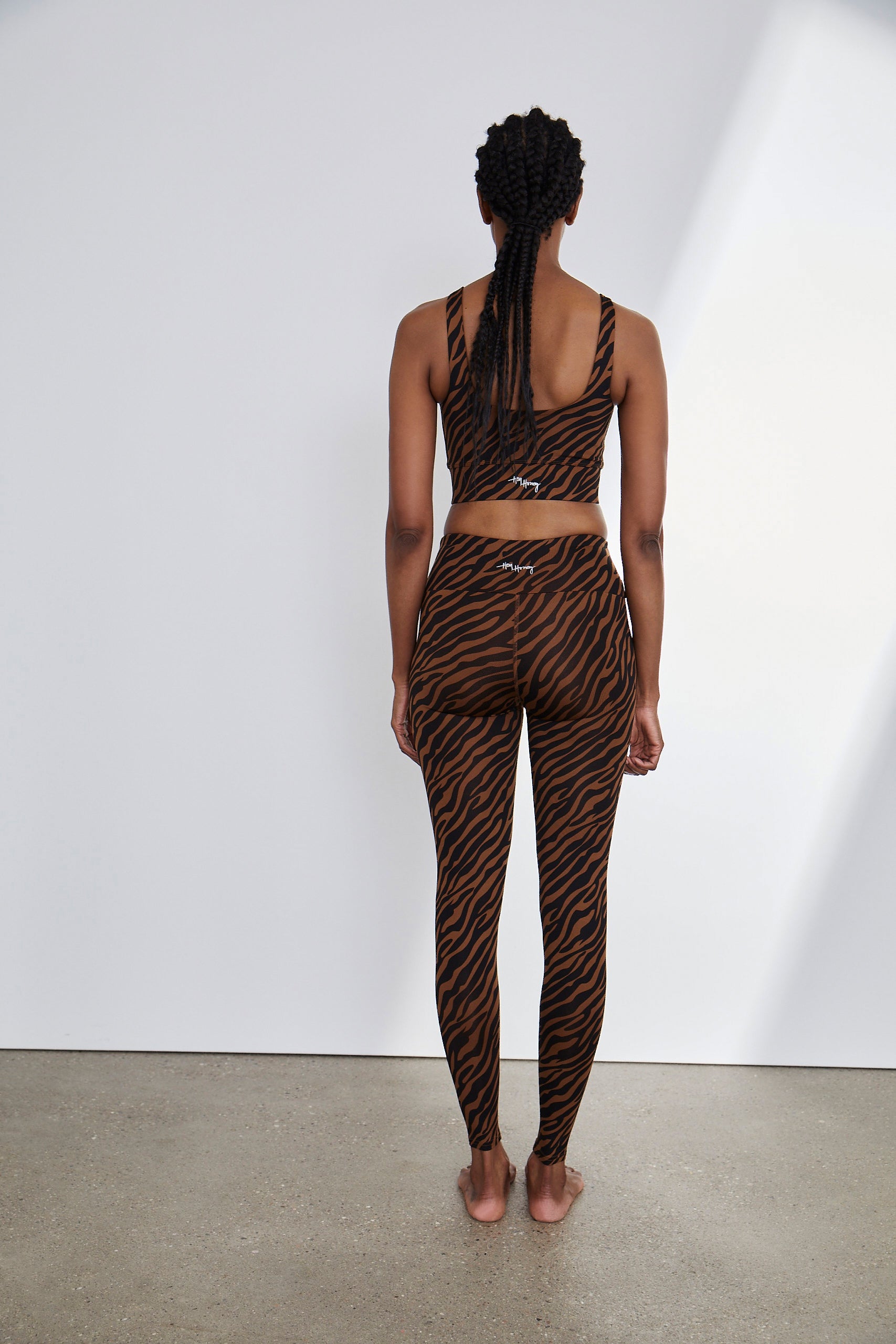 Leggings Zebra Toffee | Hey Honey Yoga & Active Wear