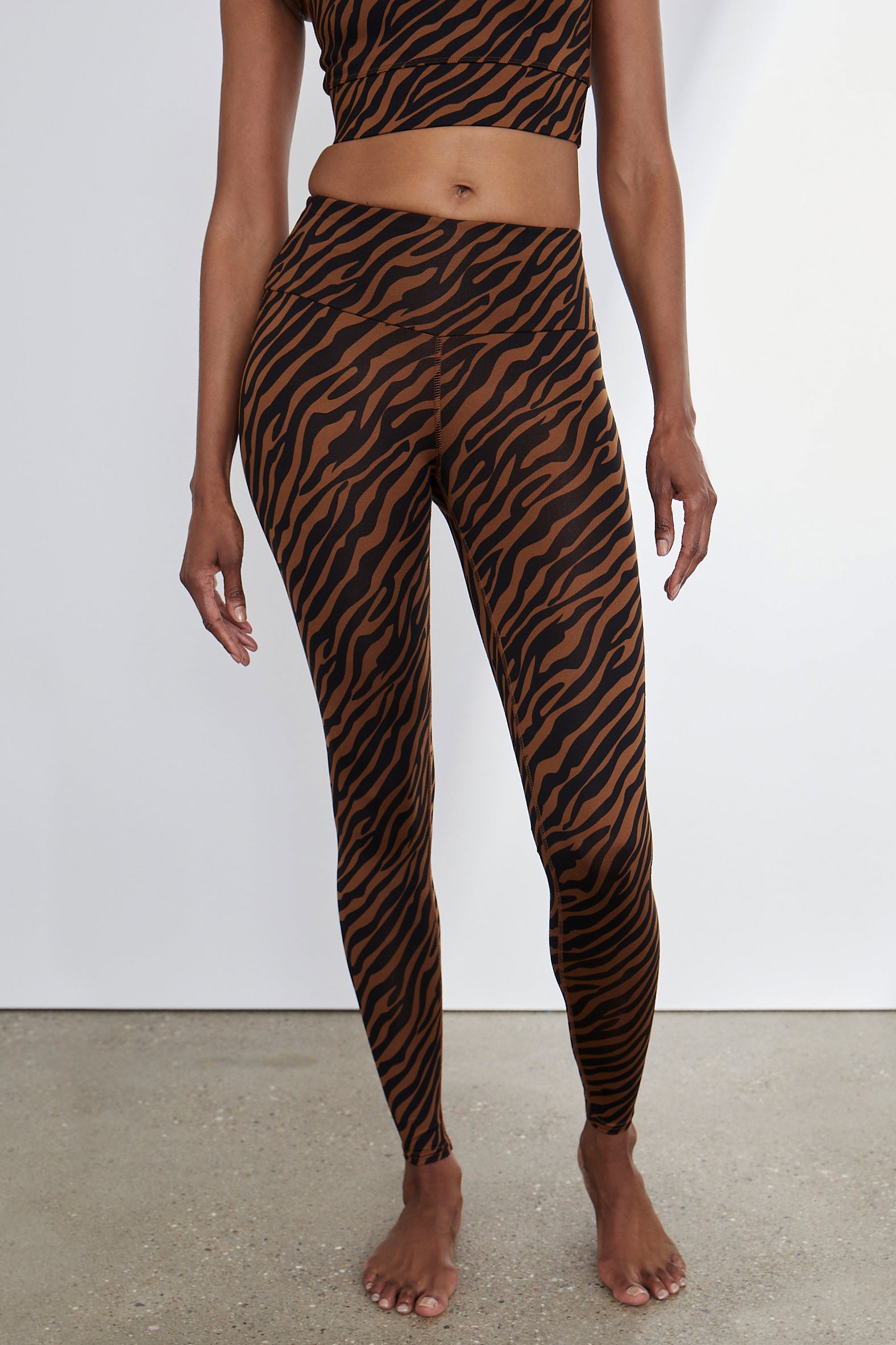 Leggings Zebra Toffee | Hey Honey Yoga & Active Wear